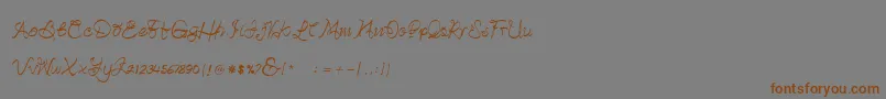 Betterday Demo Font – Brown Fonts on Gray Background