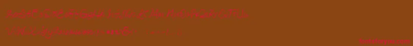 Betterday Demo Font – Red Fonts on Brown Background