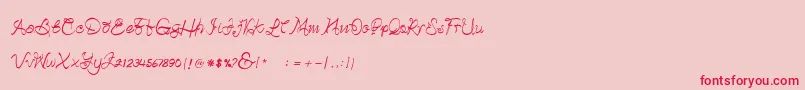 Betterday Demo Font – Red Fonts on Pink Background