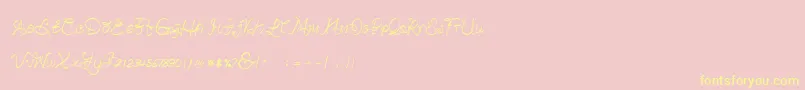 fuente Betterday Demo – Fuentes Amarillas Sobre Fondo Rosa