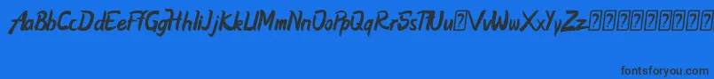 Betterize FREE Font – Black Fonts on Blue Background