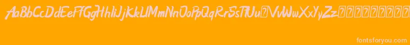 Шрифт Betterize FREE – розовые шрифты на оранжевом фоне