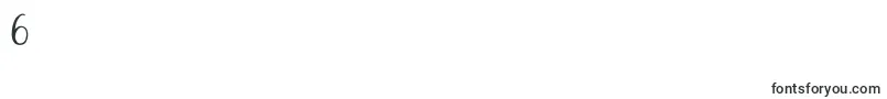 Czcionka Betterlove – czcionki cyfry 6
