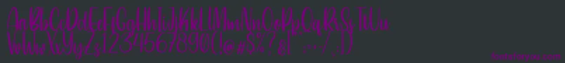 Шрифт Betterlove – фиолетовые шрифты на чёрном фоне