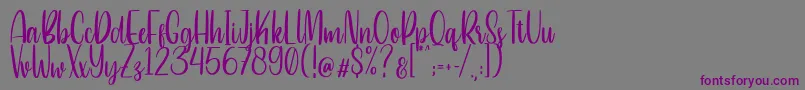 Betterlove Font – Purple Fonts on Gray Background
