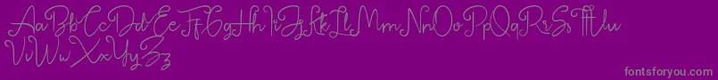 Weitere Informationen zur Betterlyne Personal Use Only-Schriftart Betterlyne Personal Use Only-Schriftart – Graue Schriften auf violettem Hintergrund