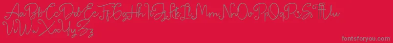Betterlyne Personal Use Only Font – Gray Fonts on Red Background