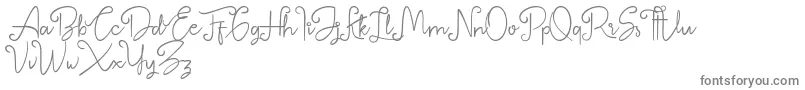 Шрифт Betterlyne Personal Use Only – серые шрифты на белом фоне