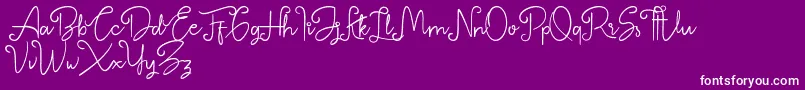 fuente Betterlyne Personal Use Only – Fuentes Blancas Sobre Fondo Morado