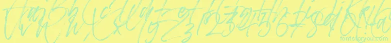 Lisätietoja Betterworks-fontista Betterworks-fontti – vihreät fontit keltaisella taustalla