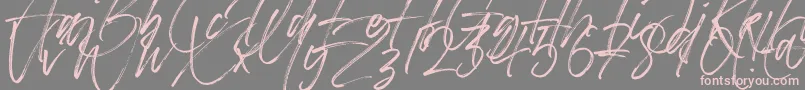 Betterworks Font – Pink Fonts on Gray Background