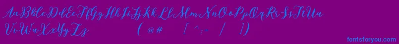 More about Bettilafea Demo Font Bettilafea Demo Font – Blue Fonts on Purple Background