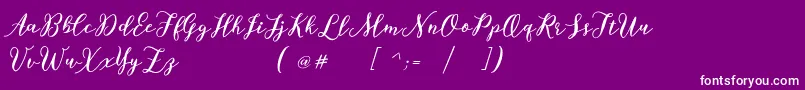 Bettilafea Demo Font – White Fonts on Purple Background