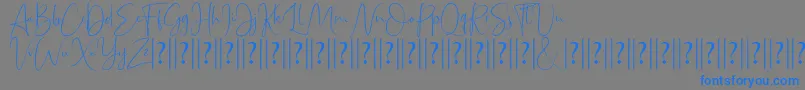 Bettrish Dafont Font – Blue Fonts on Gray Background
