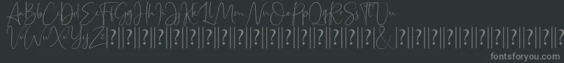 Bettrish Dafont Font – Gray Fonts on Black Background