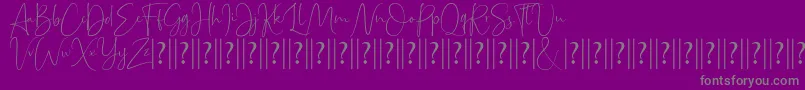 Bettrish Dafont Font – Gray Fonts on Purple Background