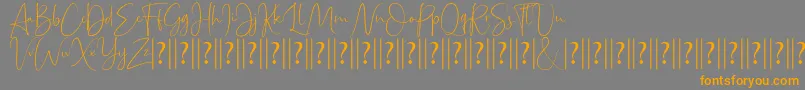 Bettrish Dafont Font – Orange Fonts on Gray Background