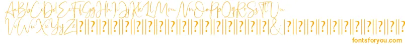 Bettrish Dafont-Schriftart – Orangefarbene Schriften