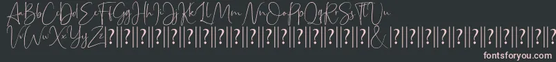 Bettrish Dafont Font – Pink Fonts on Black Background
