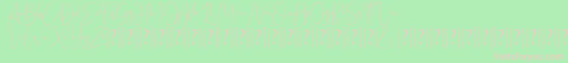 Bettrish Dafont-fontti – vaaleanpunaiset fontit vihreällä taustalla