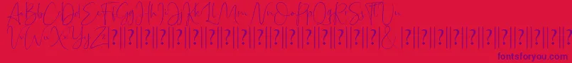 Bettrish Dafont Font – Purple Fonts on Red Background