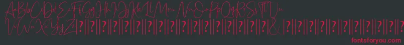 Bettrish Dafont Font – Red Fonts on Black Background
