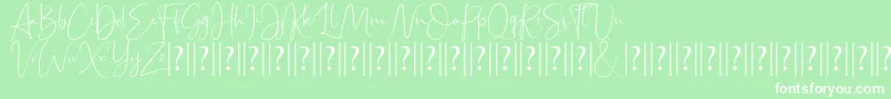 Bettrish Dafont Font – White Fonts on Green Background