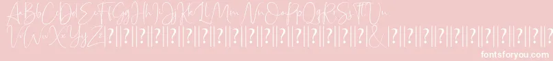 Bettrish Dafont Font – White Fonts on Pink Background