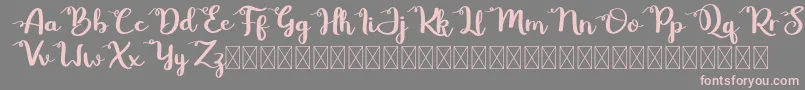 Betty Rose Font – Pink Fonts on Gray Background