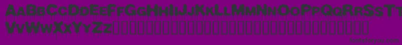 フォントBeurk    – 紫の背景に黒い文字