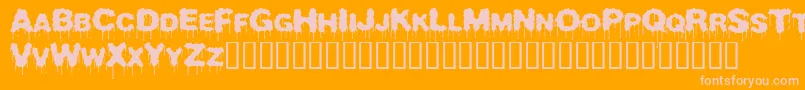 Beurk    Font – Pink Fonts on Orange Background