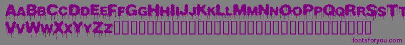 Beurk    Font – Purple Fonts on Gray Background