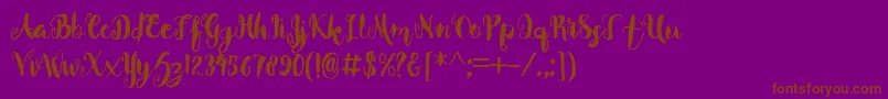 En savoir plus sur la police Beverly Police Beverly – polices brunes sur fond violet