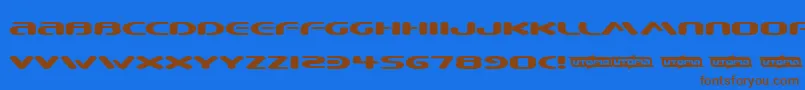 BEWARE   Font – Brown Fonts on Blue Background