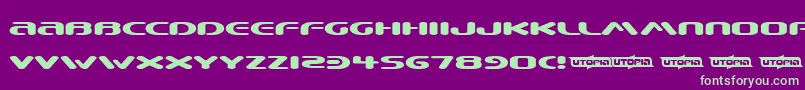 BEWARE   Font – Green Fonts on Purple Background