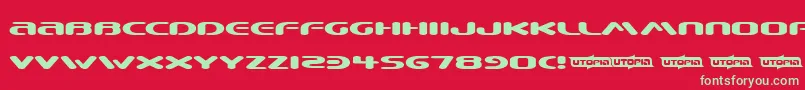 BEWARE   Font – Green Fonts on Red Background
