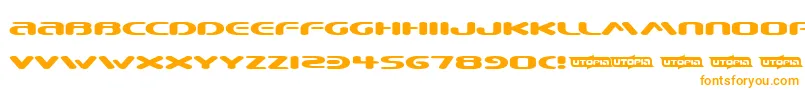 BEWARE   Font – Orange Fonts on White Background