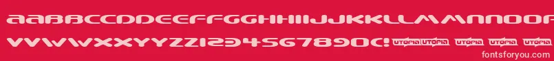 BEWARE   Font – Pink Fonts on Red Background