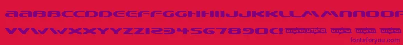 BEWARE   Font – Purple Fonts on Red Background