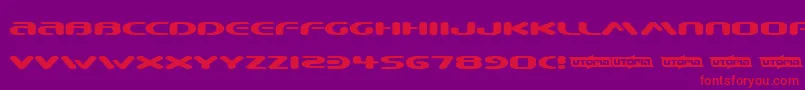 BEWARE   Font – Red Fonts on Purple Background