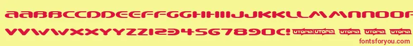 BEWARE   Font – Red Fonts on Yellow Background