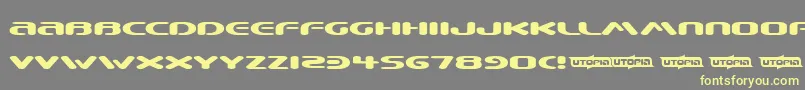 BEWARE   Font – Yellow Fonts on Gray Background