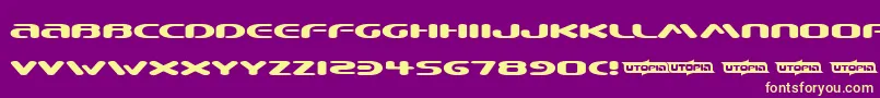 BEWARE   Font – Yellow Fonts on Purple Background