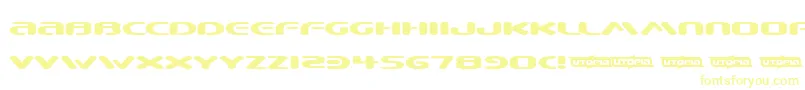 BEWARE  -fontti – keltaiset fontit valkoisella taustalla