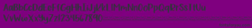 Шрифт Bewilderment Demo – чёрные шрифты на фиолетовом фоне