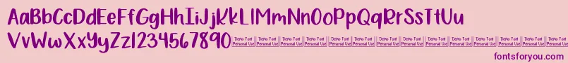 Bewilderment Demo Font – Purple Fonts on Pink Background