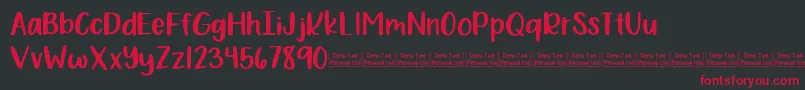 Bewilderment Demo Font – Red Fonts on Black Background