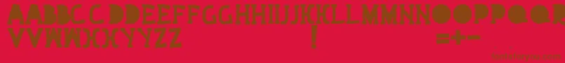 Bext Font – Brown Fonts on Red Background