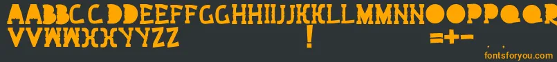 Bext Font – Orange Fonts on Black Background