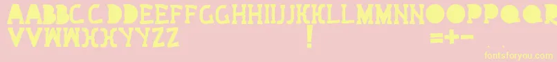 Bext Font – Yellow Fonts on Pink Background